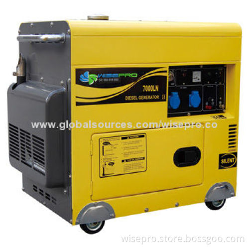 5kW Diesel Silent Generator, CE, GS, EPA, CSA Approvals, 25L Big Fuel Tank
